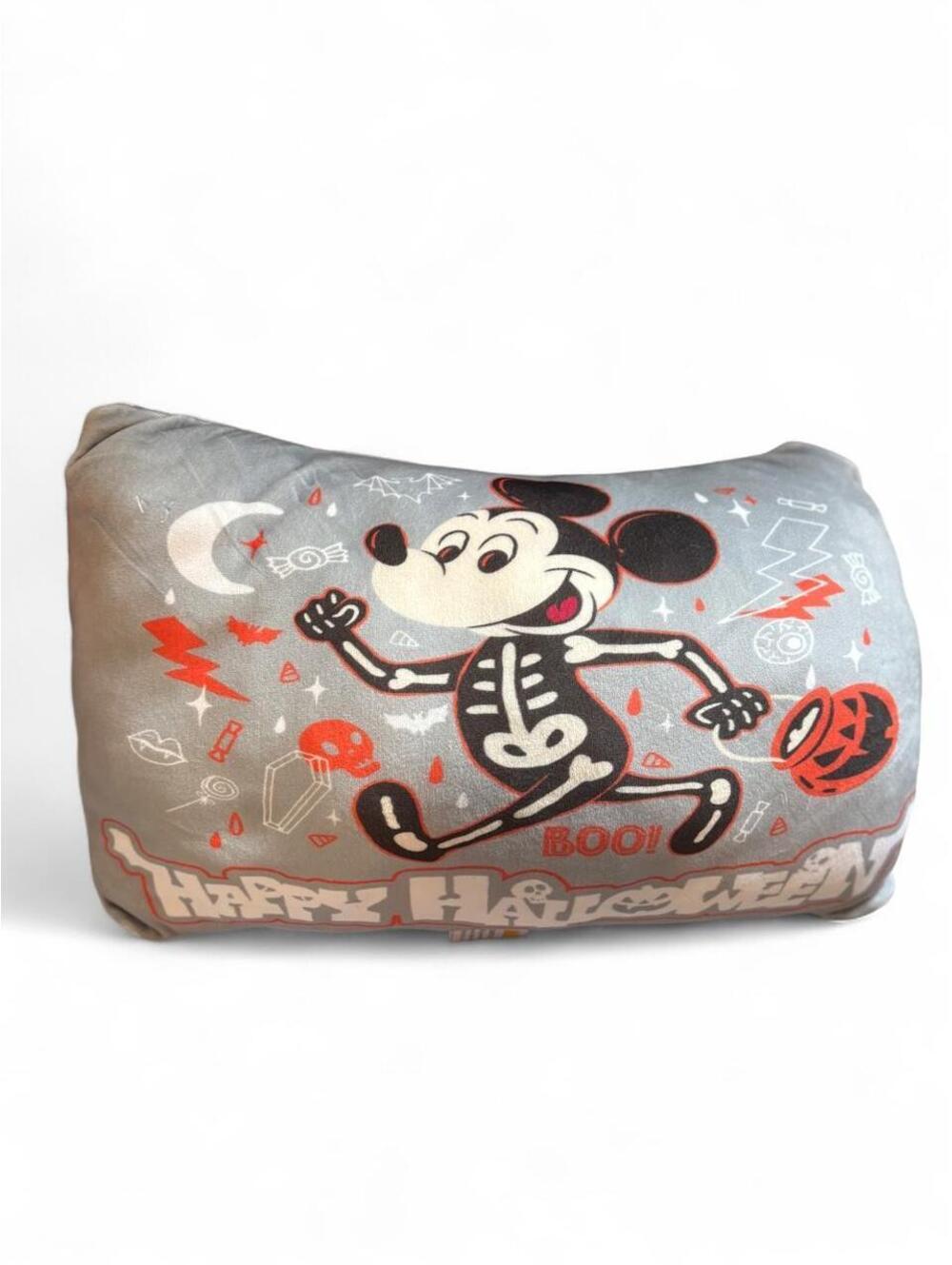 Retired Disney Junior Mickey Mouse Skeleton Halloween Plush Pillow 🎃 Boo!